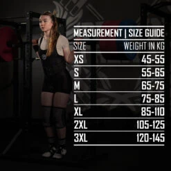 Women's Singlet, Black – IPF Approved -Strength Shop singlet sizing chart fem
