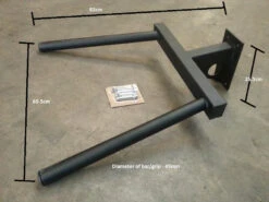 Wall Mounted Dip Horns -Strength Shop wall mounted dip station2 1